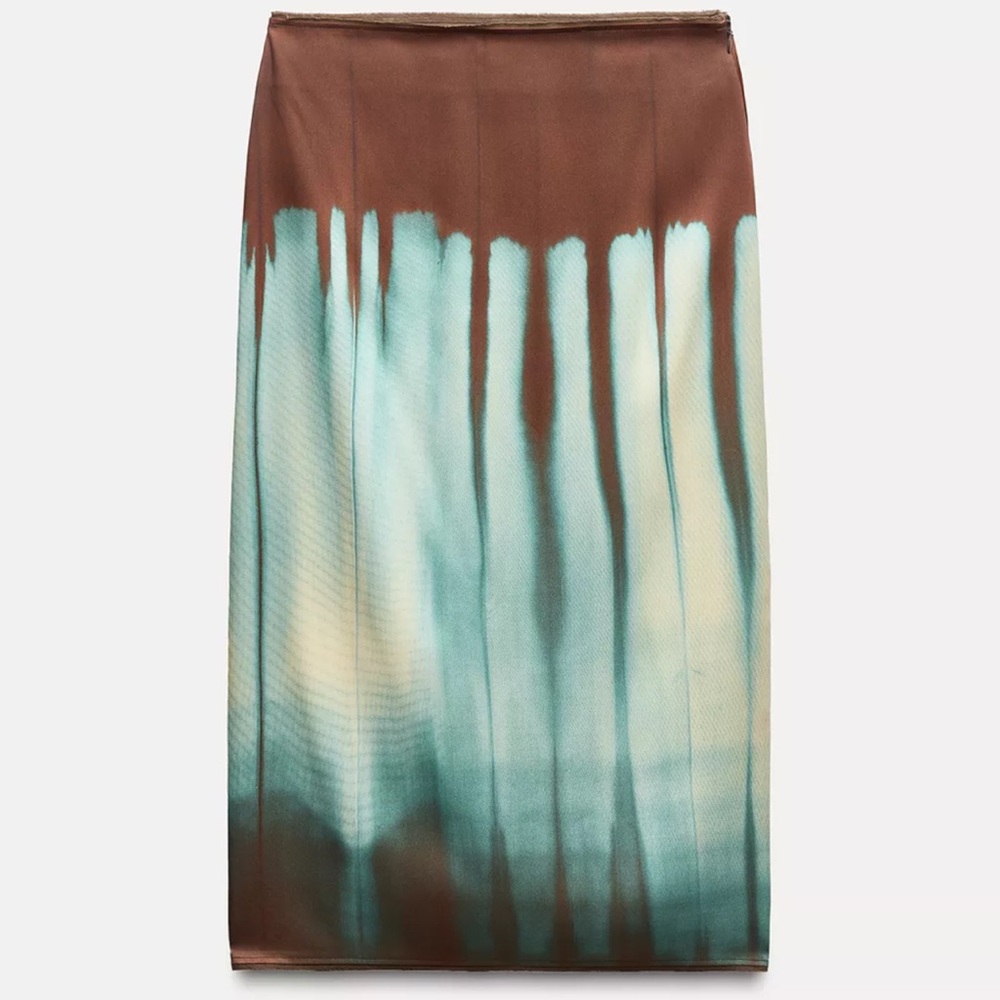 Zara Midi Skirt ZW Collection, L, 9007/093/700